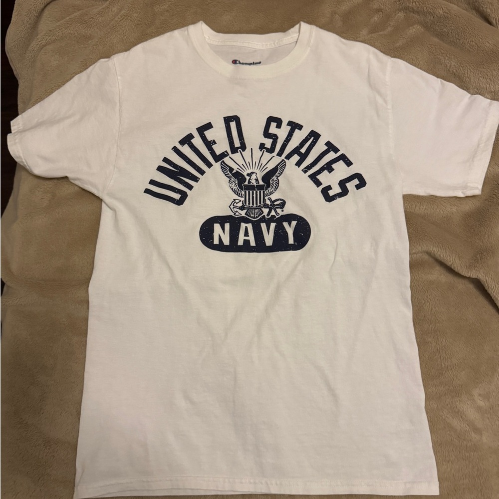 Champion Women’s White U S Navy Graphic Tee